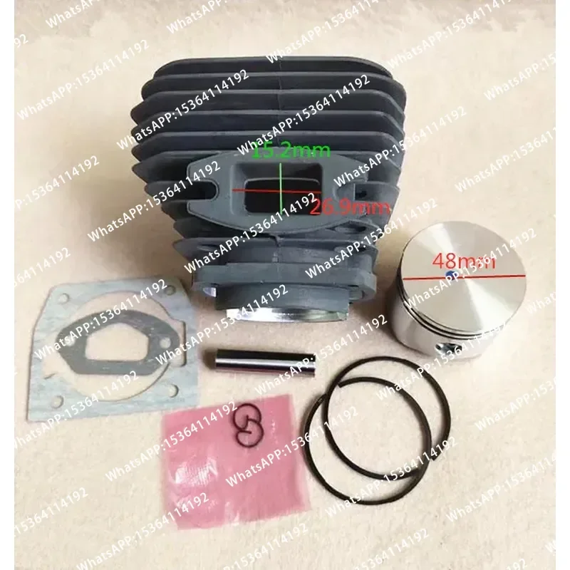 48MM 6210 Gasket Chainsaw Assembly Cylinder Kit Piston Ring Setting Pin Clip Assembly