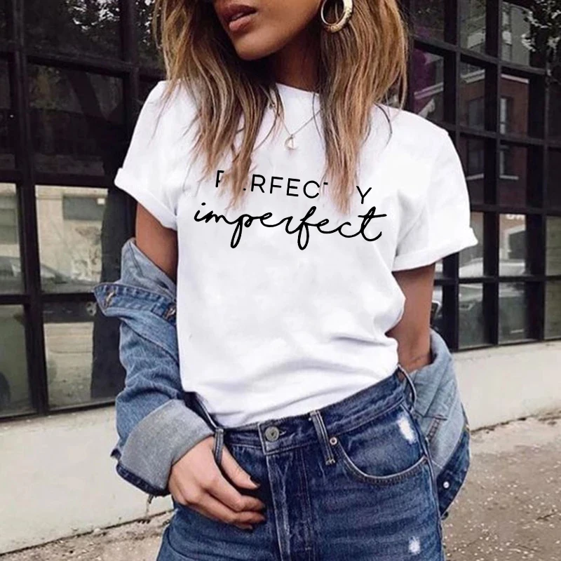 Womens T-Shirt Ladies Casual Basis O-Collar White Shirt Short Sleeve Ladies T-Shirt Graphic Printing