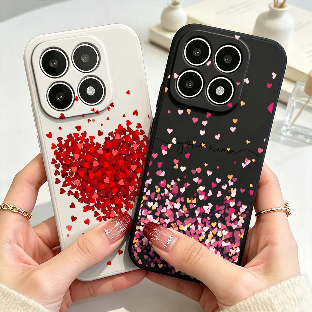 Innovative Heart Pattern For Xiaomi Mi 17 15 15T 14 14T 13 12 11 Pro Max Ultra Lite Soft Silicone Liquid Phone Case Cover