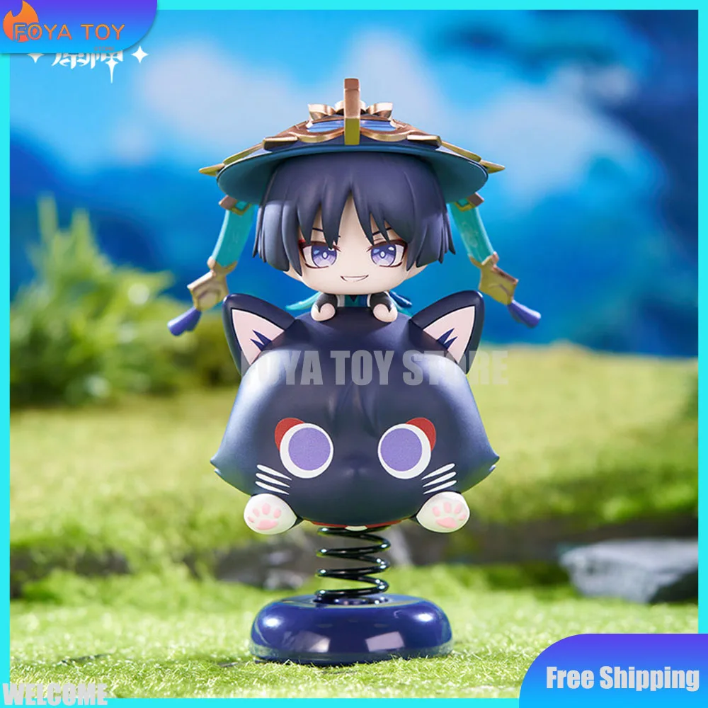 Echte Genshin Impact Wanderer Q-Version Anime-Figur, Kawaii-Ornamente, Actionfigur, Dekoration, Spielzeug, Anime-Figuren-Kollektion, Kindergeschenk