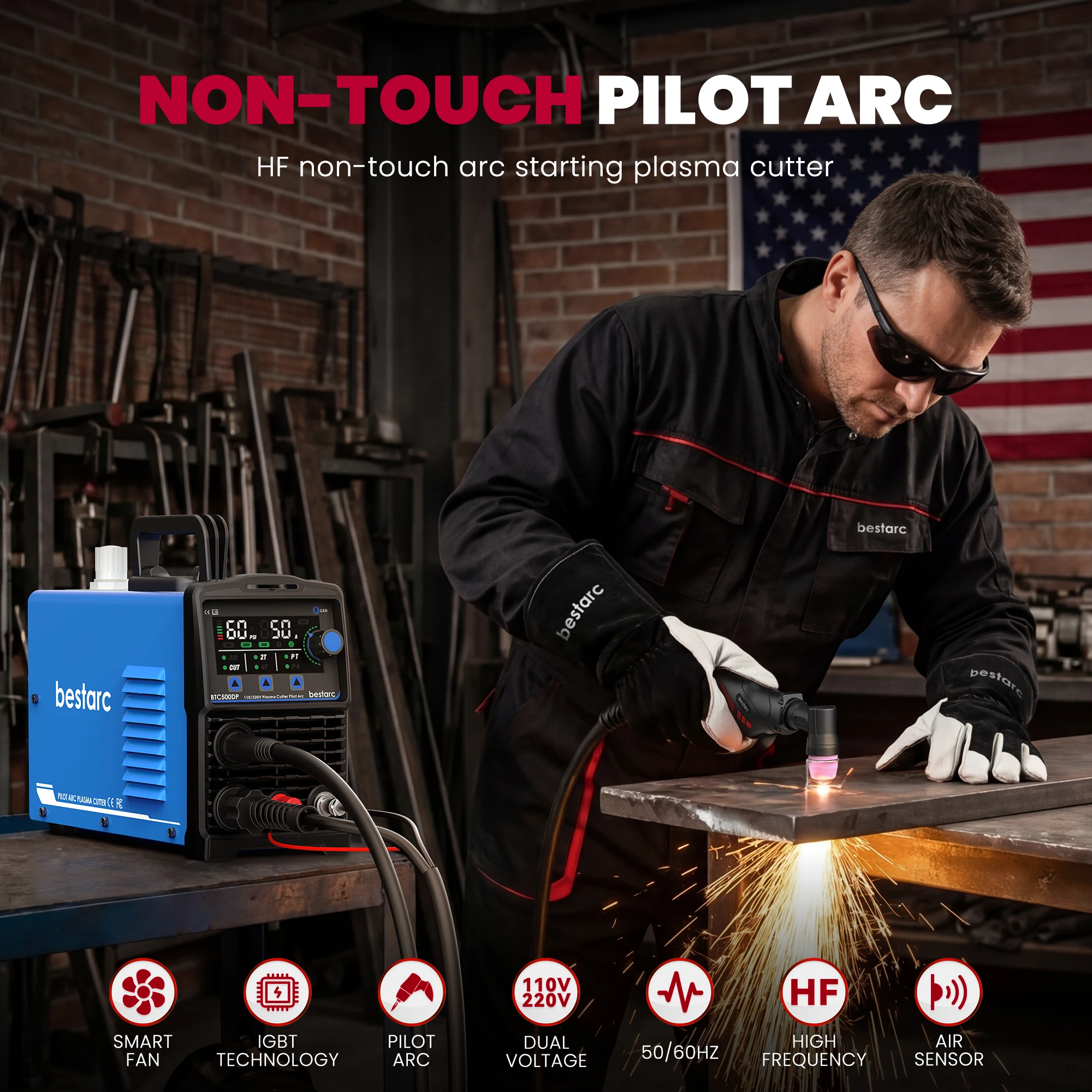 Bestarc 50A Tagliatrice al Pla - Plasma Cutter Pilot Arc 50A recensione e prezzo