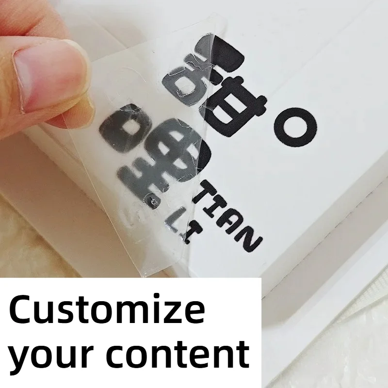 

9cm 200 Pcs Round Edge Crystal Sticker Custom Design Logo Label Self Adhesive Decals for Business Gift Customization