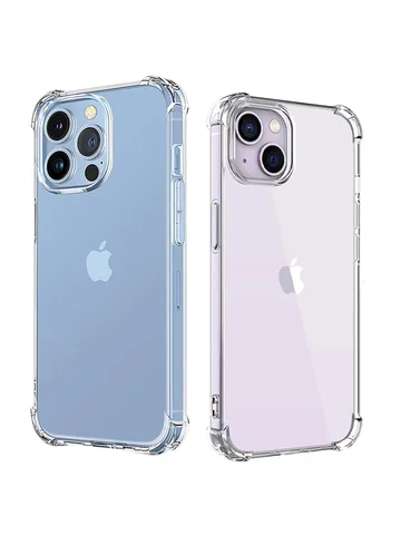 Shockproof Clear Phone Case For iPhone 15 14 11 13 12 Pro Max 7 8 Plus X XR XS Soft Silicone Protection Transparent Accessories