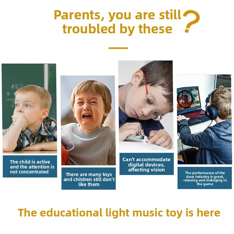 Cross-Border Music Cube Oonies Flipslide Electronic Handheld Game Brain Teaser Toy for Boys And Girls under 4 Years Old