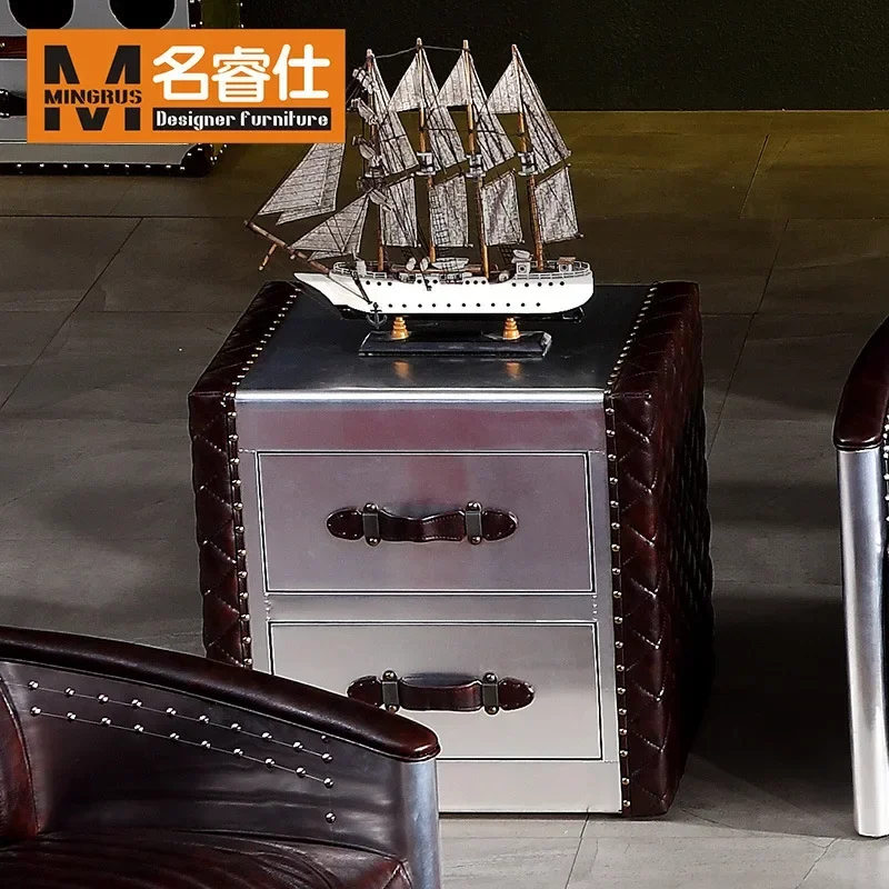 Manufacturer provides, retro small square table, American living room small square table, retro double side table