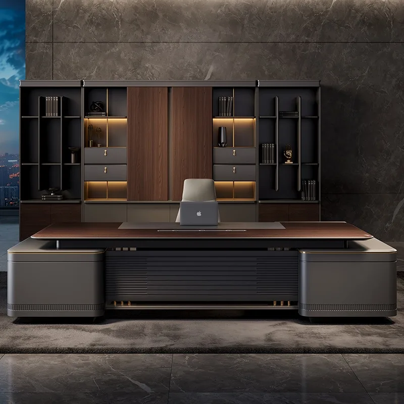 Boss table Light luxury modern supervisor table Manager President  Office furniture Atmospheric