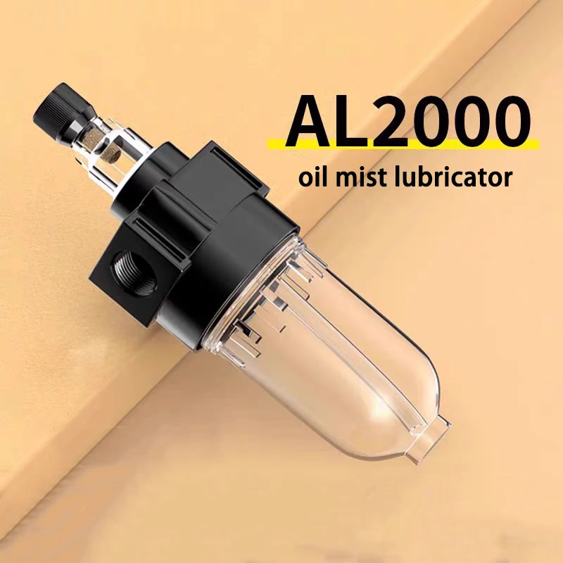 

1pcs 1/4" 3-in-1 Oil Water Separator Filter Regulator for Compressed Air Line Mini Air Source Processor AL2000 Small Single Unit