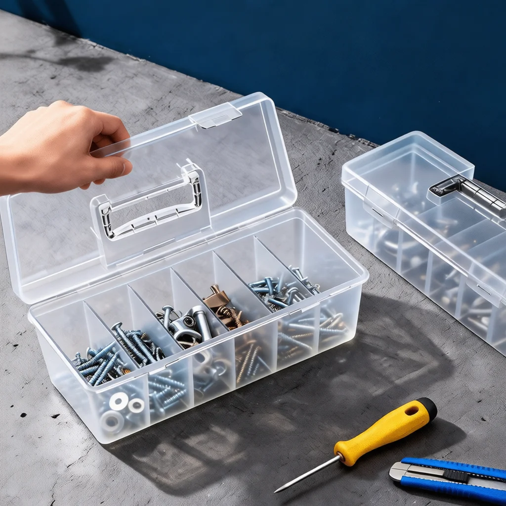 Portable Organizer Box Anti Static Plastic Storage Case For Hardware Screws Electronic Components Building Blocks