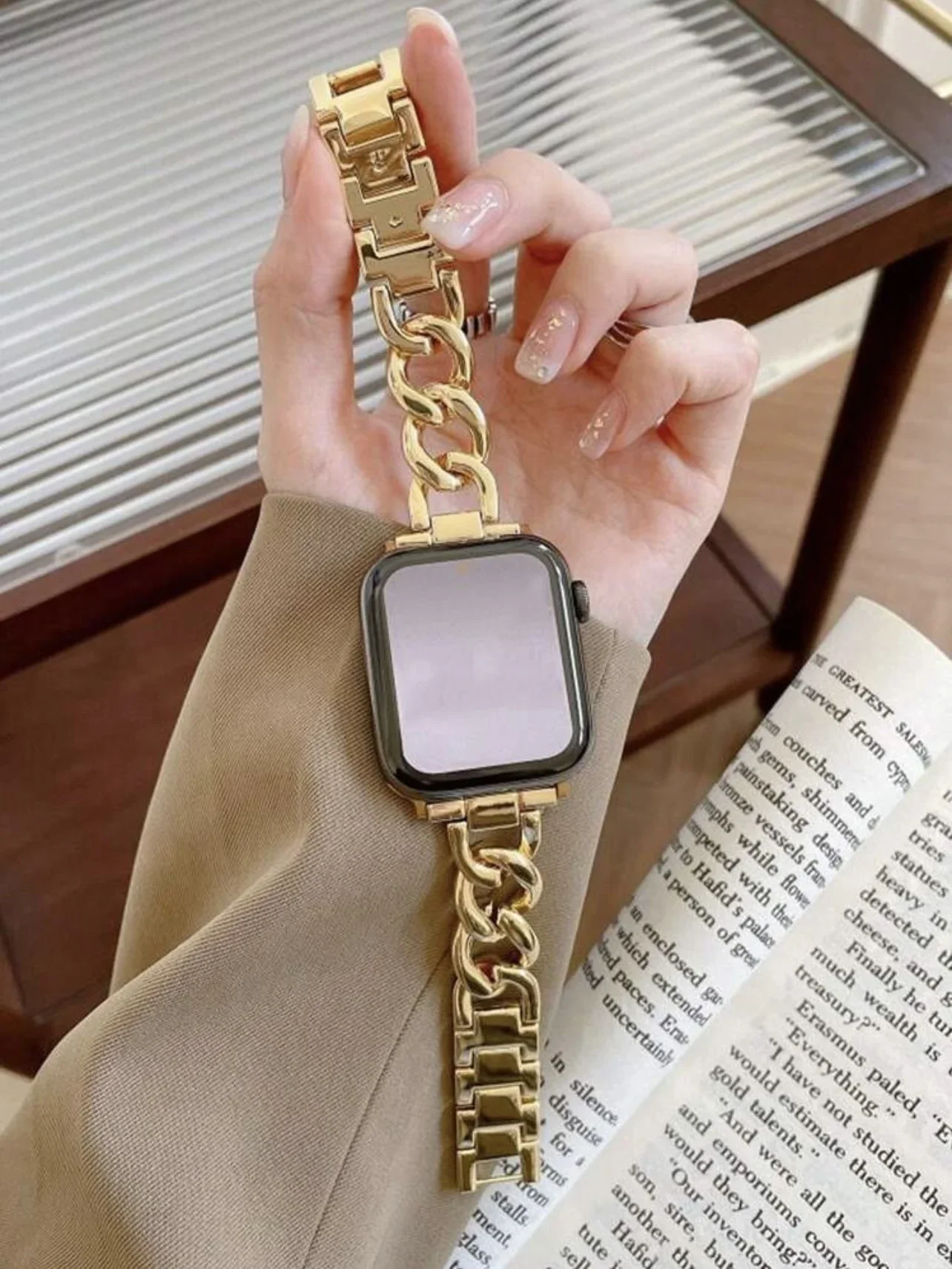 Luxuriöses Armband für Apple Watch Damen Serie Ultra 11/10/9/8/7/6/5/4/3/2/1 38mm 40mm 41mm 42mm 44mm 45mm 46mm Uhrenarmband