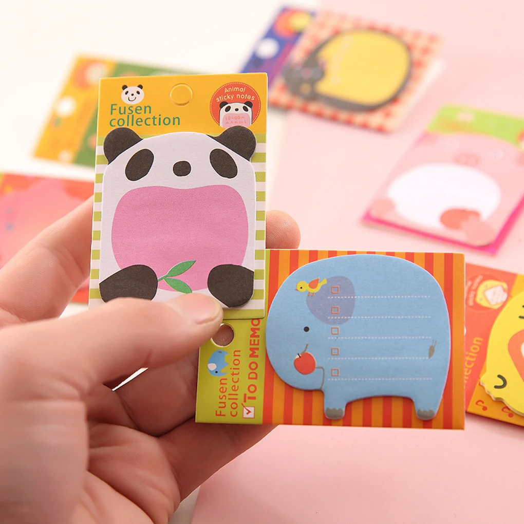 Cartoon Cute Animal Sticky Notes Note Notepad Student Stationery School Memo Pads Sticker for Children Gifts Chicken