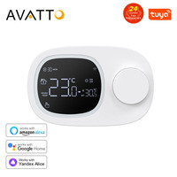 AVATTO Tuya WiFi Smart Heating/Cooling Thermostat, Battery-powered Water Gas Boiler Temperature Controller For Alexa Google Home