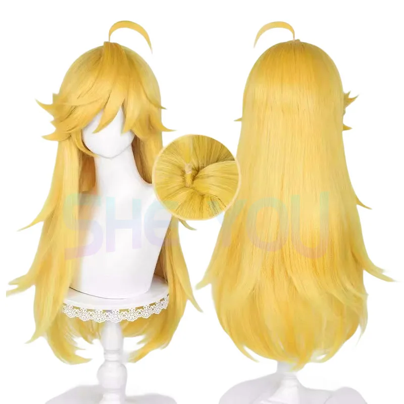 

Anime Panty & Stocking with Garterbelt Cosplay Panty Anarchy Cosplay Wig 75cm Long Golden Yellow Panty Wig Party Role Play Wigs