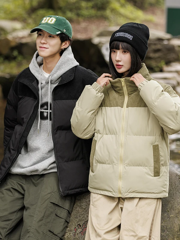 سترة شتوية جديدة من القطن للطلاب ex Bread Sle Faionable متعددة الاستخدامات ملابس خارجية دافئة من ألياف البوليستر