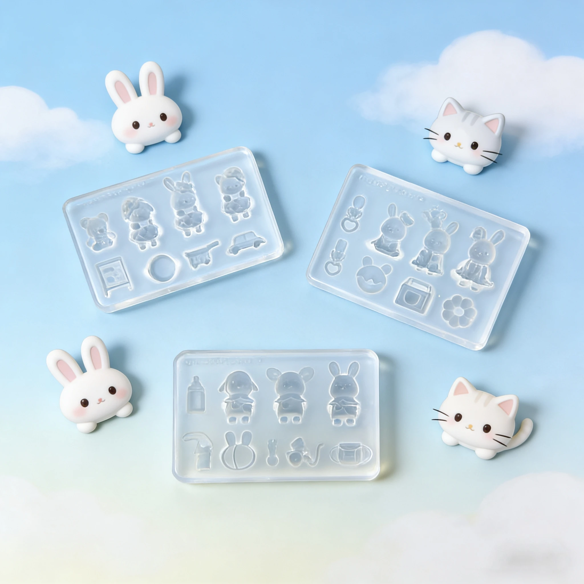 DIY Silicone Epoxy Resin Mold Animals series Molds Jewelry Mould