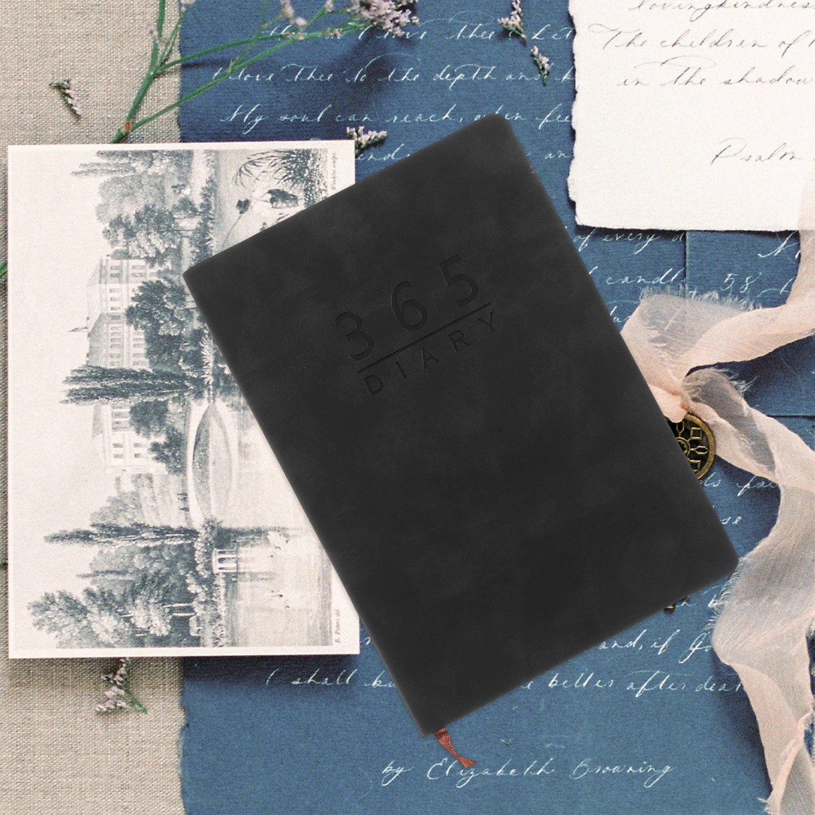 

12-Month 2026 Daily Planner A5 Pu Cover Rounded Corners Thick Paper For Work School Home Christmas Gift Appointment Books