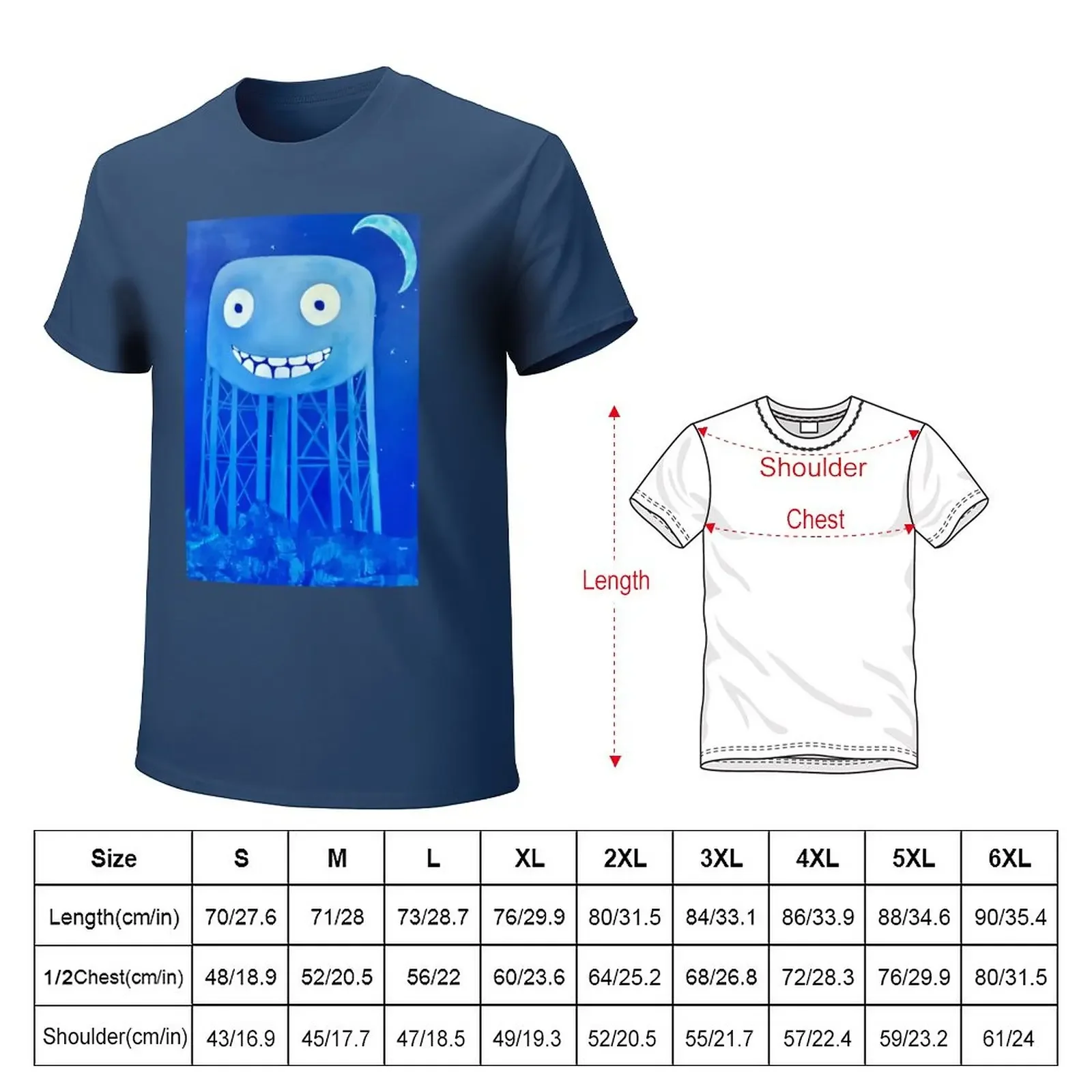 Happy South Hedland Water tower Painting T-Shirt anime clothes for a boy sports fans tshirts for men