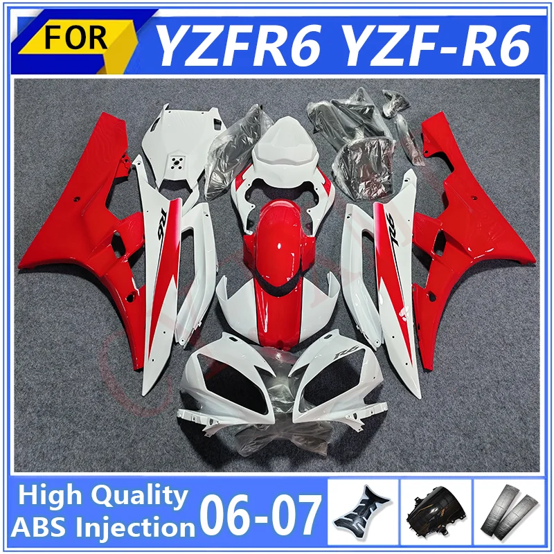 Motorcycle Aftermarket Fairing For Yamaha YZFR6 YZF R6 2006 2007 Full Protective Fairings Kits YZF-R6 06 07 Moto Bodywork Shell
