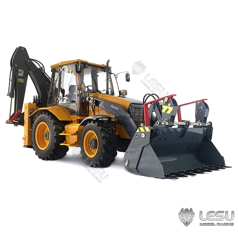 LESU Aoue BL71 1/14 RC metalowa koparko-ładowarka hydrauliczna zdalnie sterowane samochody budowlane Flysky Paladin PL18EV Lite Liebherr 636