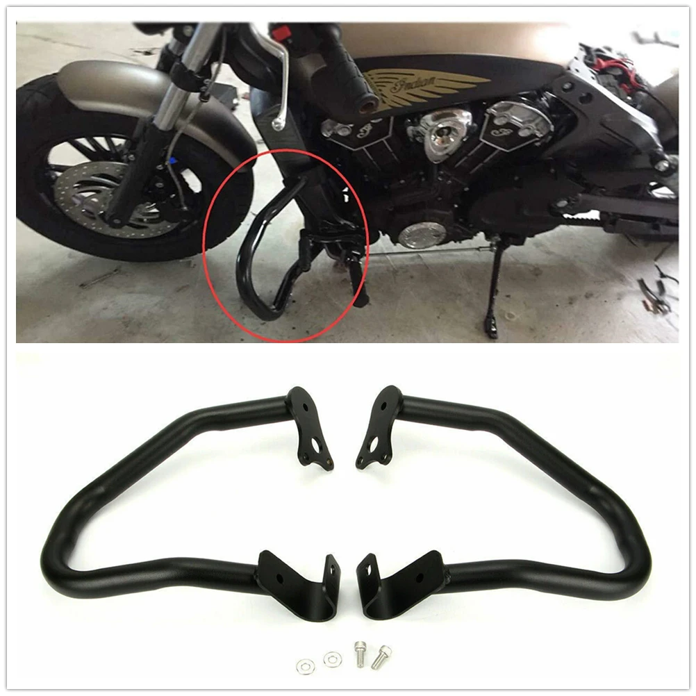 

Motorcycle Engine Guard Crash Bar Protector Kit For Scout Sixty Bobber 2015-2023