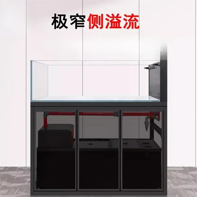 Ecological stream tank, ultra-white fish tank native ecological tank