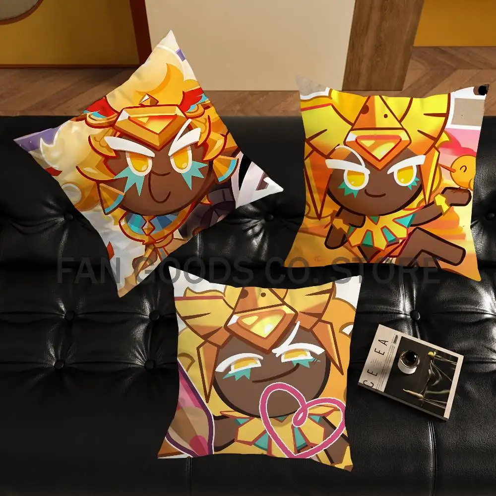 

G-Golden Cheese C-Cookie Printed Pillow Cover Cushion Case Simple Sofa Pillow Case No Pillow Core