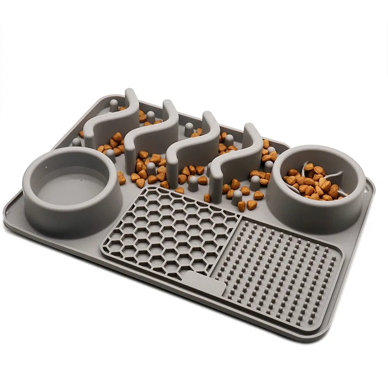 Pet Licking Pad Slow Feeding Dog Bowl Set Promotes Healthy Eating And Reduces Bloating In Puppies And Dogs Pet Supplies