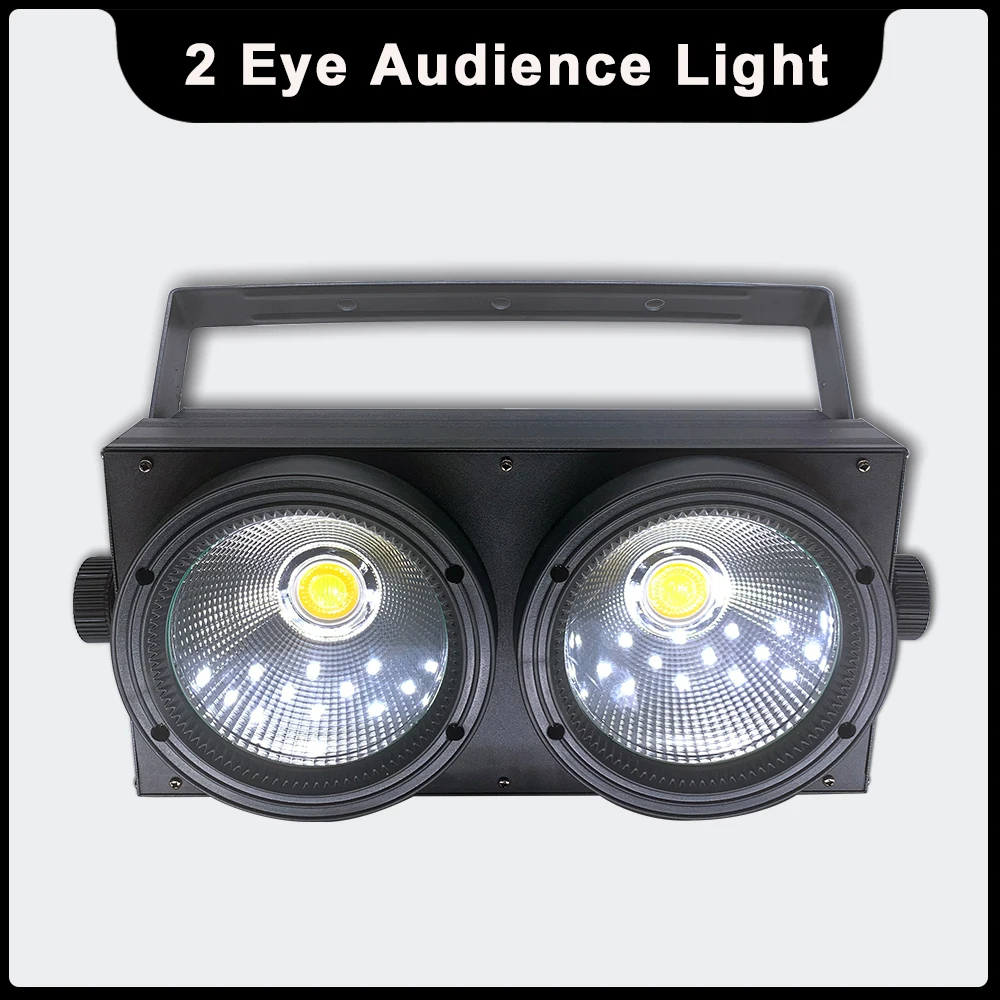 

2 Eye Audience Light With RGB Aperture LED Par 200W COB Lighting Dmx Controller Stage Effect lights For Dj Booth Market Disco