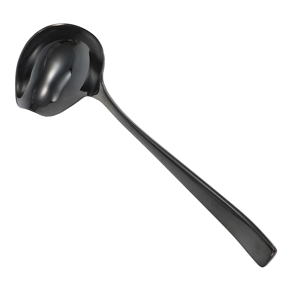 

Stainless Steel Gravy Long Handle Sauce Spoon For Salad Dressing Dessert Chocolate Kitchen Gadgets Accessories Ladle With Spout