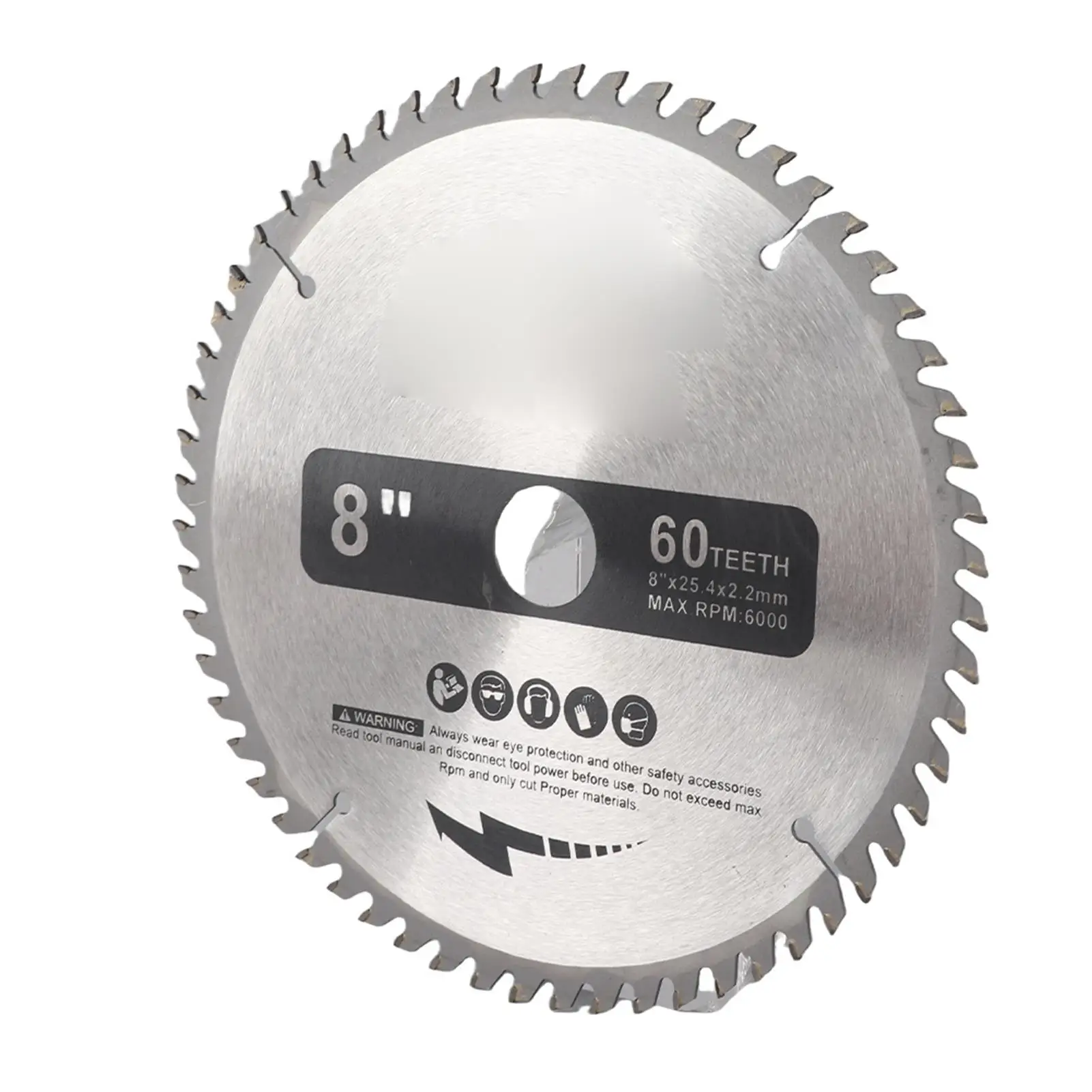 200mm Silver TCT Circular Saw Blade 60 Teeth for wood Cutting with Reduction Rings Tool