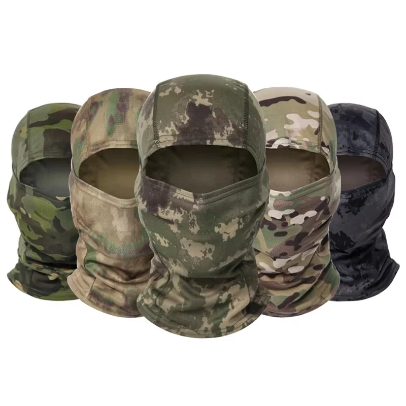 Camouflage Sturmhaube Hut Radfahren Vollgesichtsmaske Outdoor Sport Jagd Wandern Ski Maske Motorrad Helm Innenkappe
