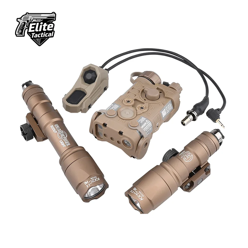 Tactical Nylon NGAL Red/Green/Blue Laser with Metal SF M300A/M600C Strong Light Flashlight Loading Hunting Airgu