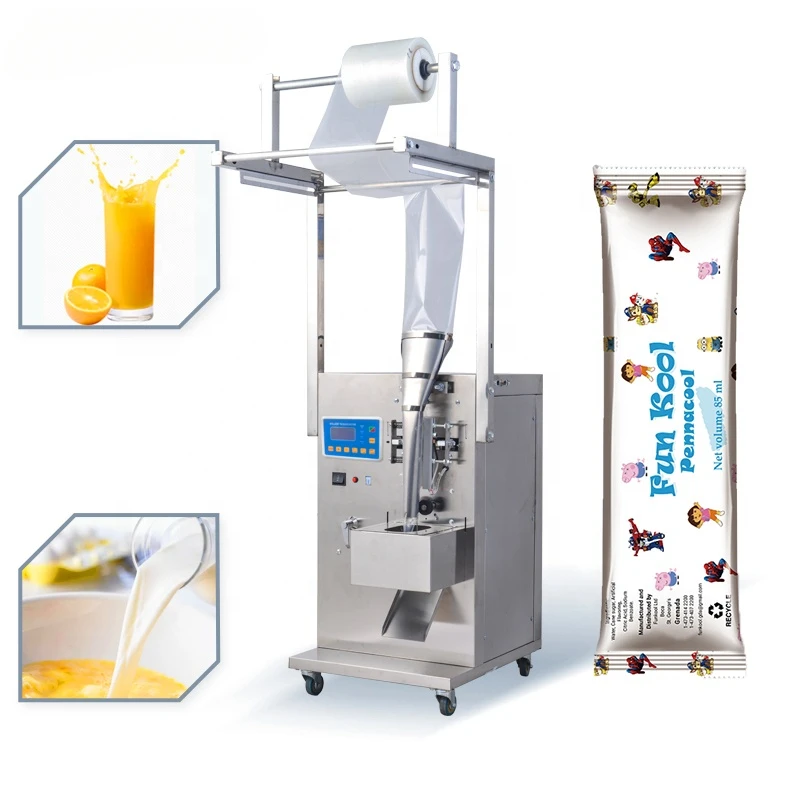 Automatic Drinking Water Palm Oil Cooking Oil Ice Pop Drink  Liquid Candy Form Fill Seal Packaging Machine for Small  Business