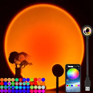 Đèn sol thông minh Tuya, máy chiếu USB, đèn ngủ LED, điều khiển từ xa, ứng dụng Bluetooth, khí quyển, hài hước, nhiếp ảnh 8 Máy chiếu Tuya bán hàng chính - 1