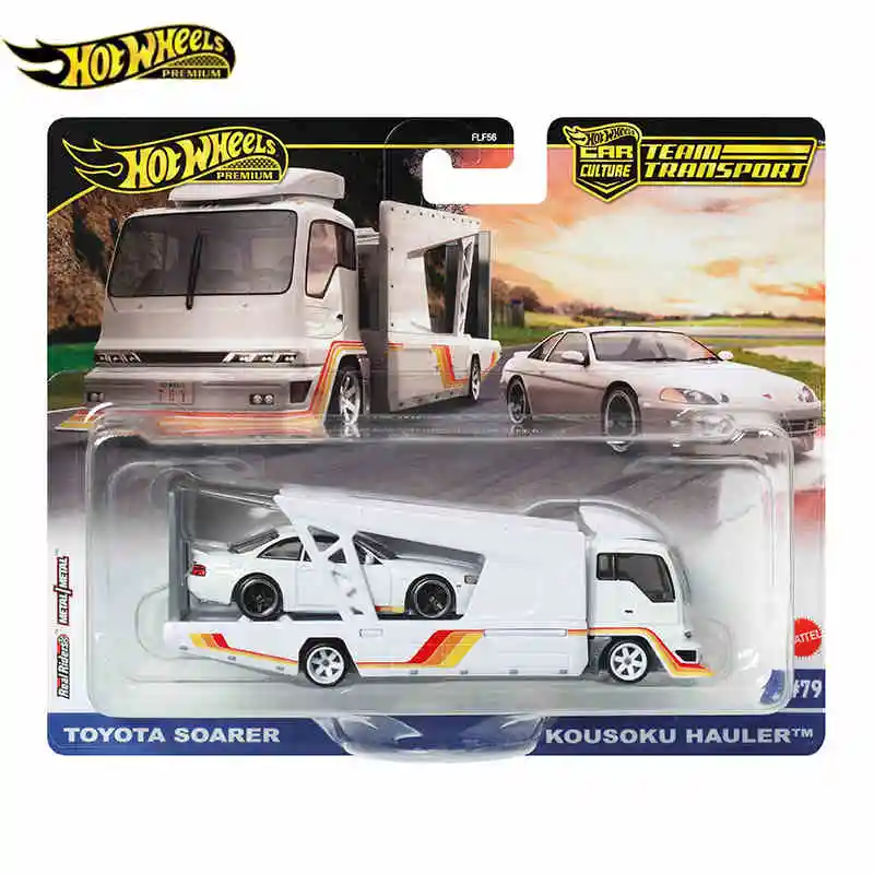Heiße echte Hot Wheels Automotive Kultur Transport Flotte hochwertige Autosammlung Modell Flf56 Junge Geburtstagsgeschenke Spielzeug