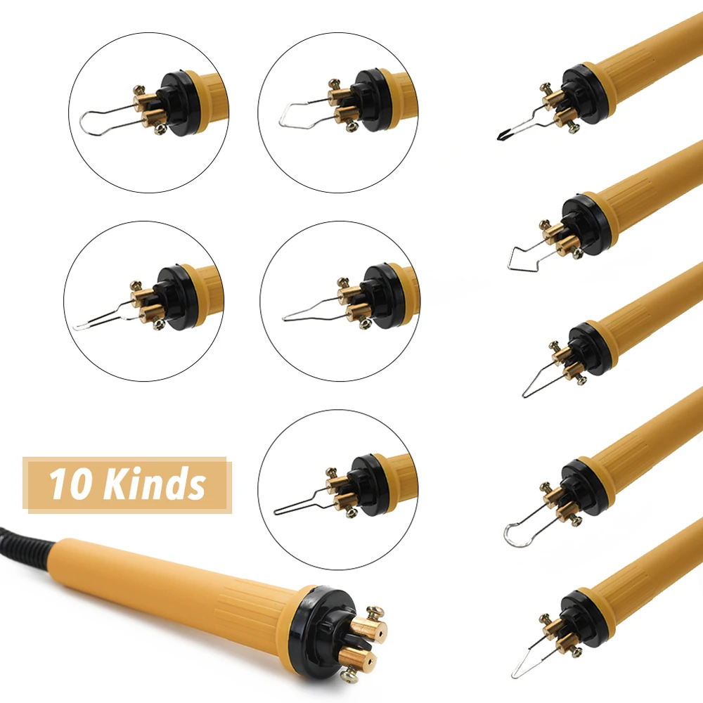 Professional Woodburning Kit 0-650℃ Adjustable Pyrography Pen 10 Wire Tips Electric Wood Burner for Gourd Crafts & Pyroengraving view 3