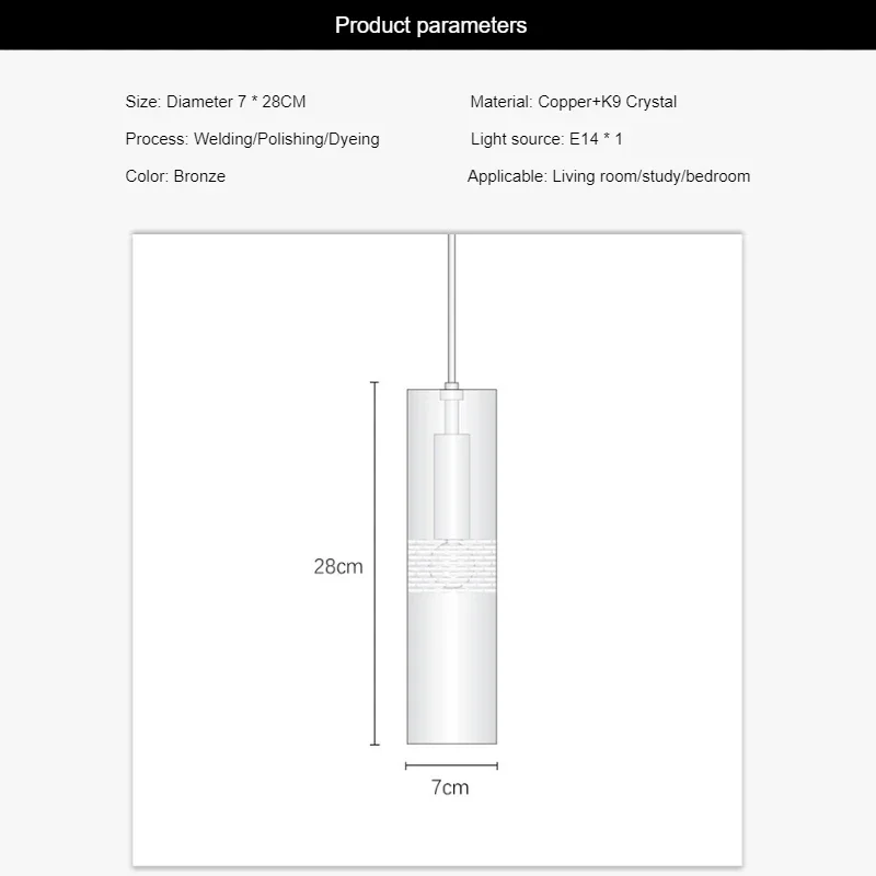 SANDYHA الحديثة الحد الأدنى أنيقة كريستال قلادة LED ضوء غرفة المعيشة غرفة نوم طاولة طعام أنيقة ديكور المنزل تركيبة إضاءة