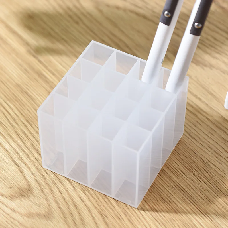 Desktop Storage Box Multifunctional Pen Holder Plastic Silicone Home School Office Storage Box Simple Accessory Storage Box