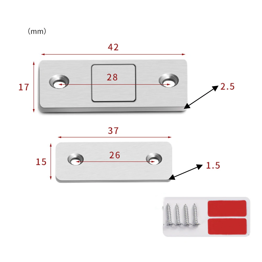 

Home Hardware Door Closer Door Catch Countertops Door Magnet Furniture Invisible Cabinet Suction Latch Sliding Door Cabinet