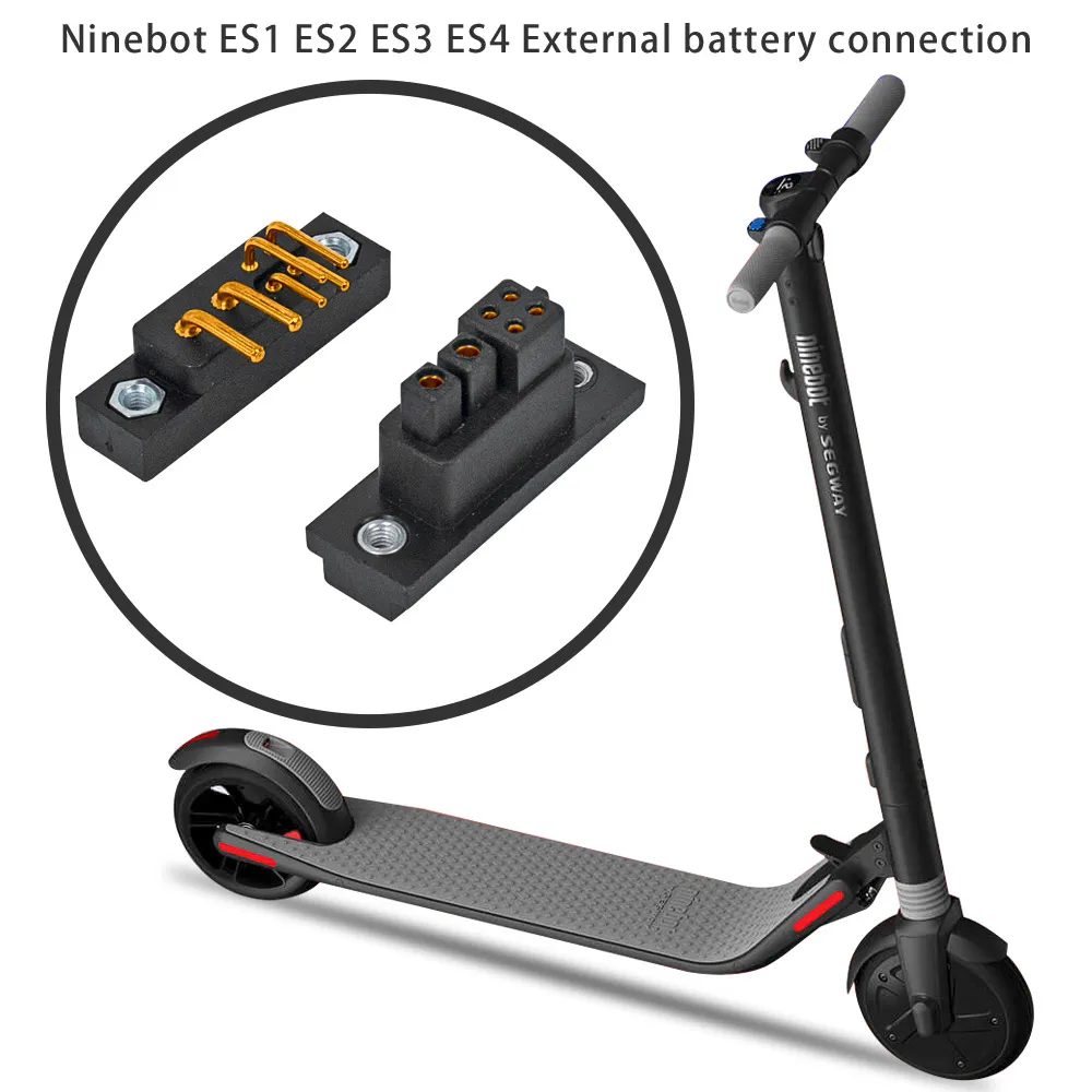 External Battery Connection Receptacle For Segway Ninebot ES1/ES2/ES3/ES4 Circuits Dashboard Control Board Outlet Socket Parts