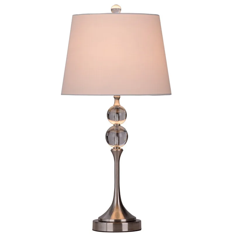 TEMAR Simple Table Lamp Modern LED Crystal Decorative Desk Light for Home Bed Room Bedside