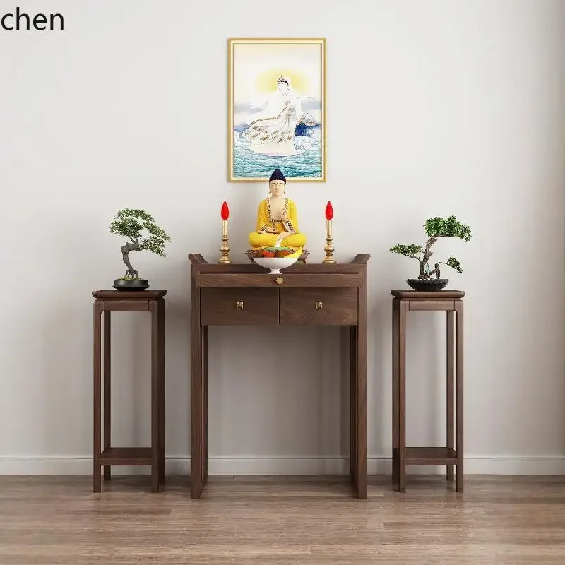 New Chinese Shrine Offering Table God of Wealth Shrine Gongtai Tribute  Immortal  Bodhisattva Guanyin  Buddhist