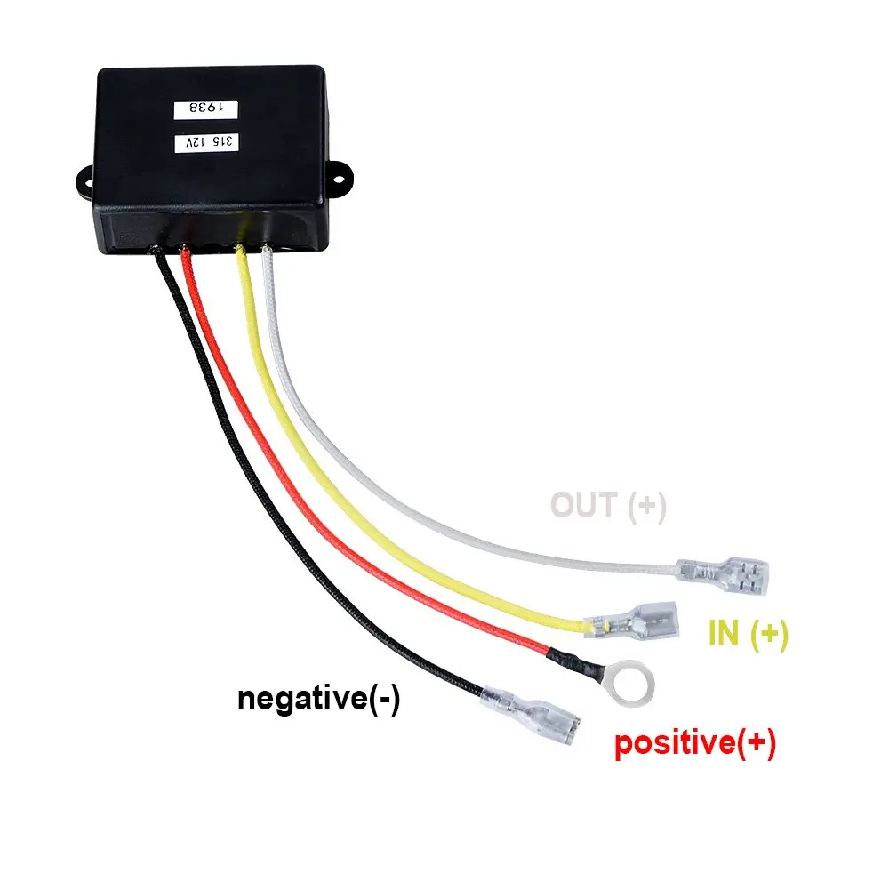 Uniwersalny zdalny stycznik wciągarki 12V 500A Sterowanie wciągarką Przekaźnik elektromagnetyczny Podwójny bezprzewodowy zdalny odzyskiwanie