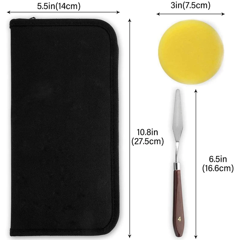 30 szt. Akrylowych zestaw pędzli do malowania, akrylowych, akwarelowych i gwaszowych pędzle malarskie i profesjonalnych malarzy