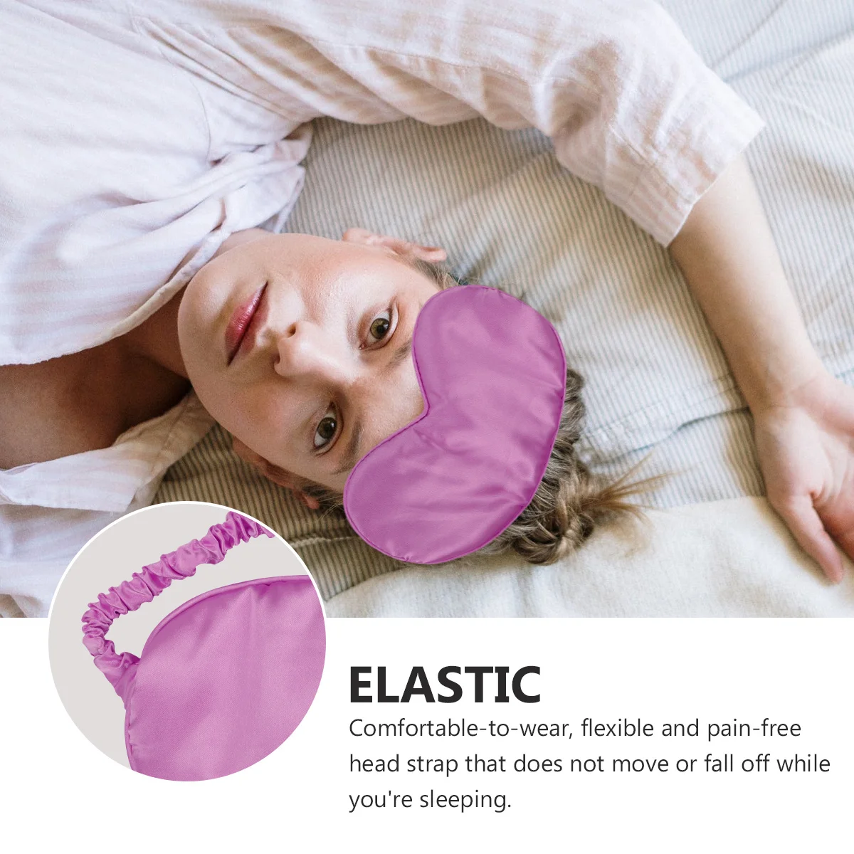 

2 pcs Comfortable Night Eyeshade Shade Travel Eye Mask Sleep Home Use Silk Sleep Shading Eyepatch Mask