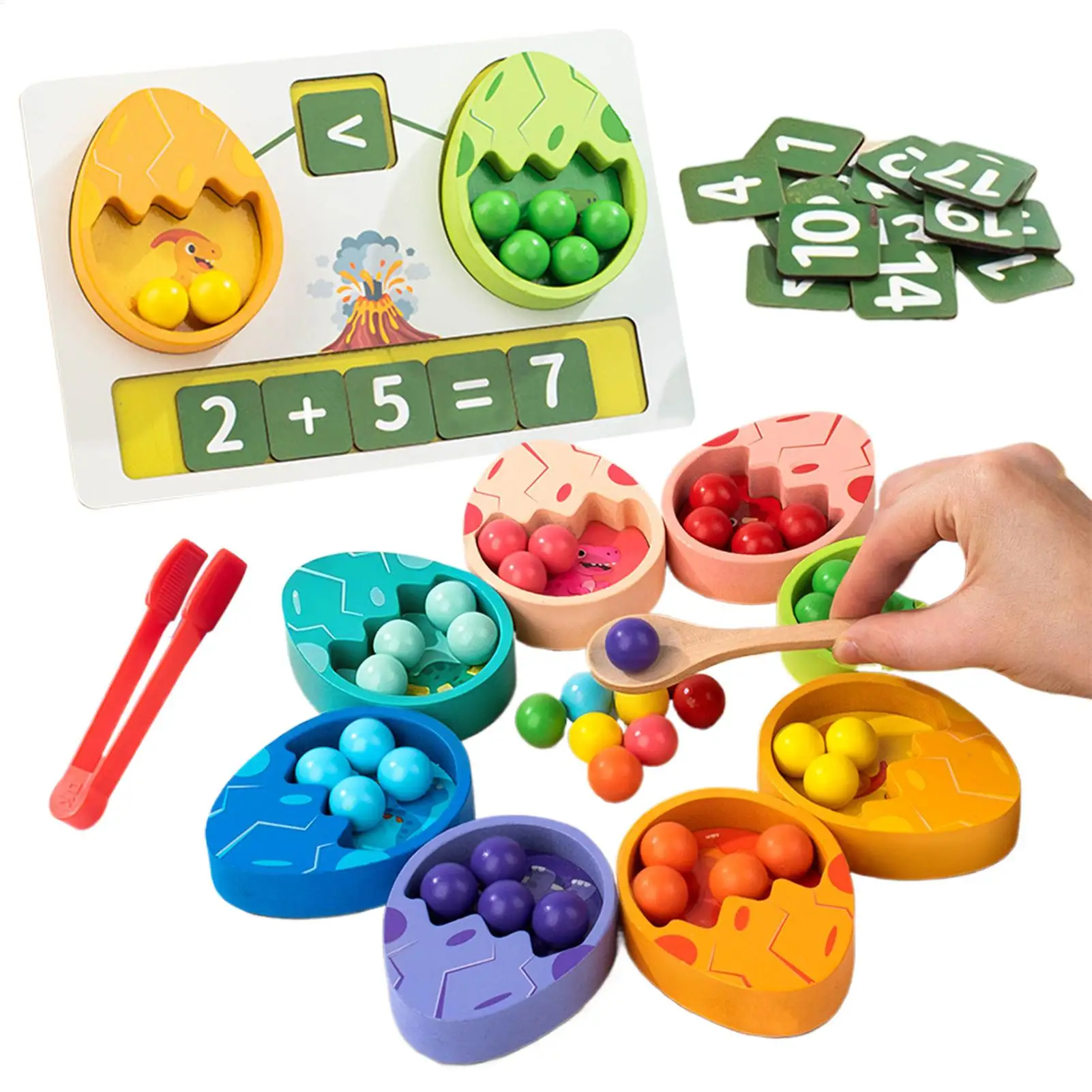 

Math Toys Educational Clip Bead Game Counting Color Sorting Toy Set Kids Preschool Learning Home Montessori Fine Motor Cognition
