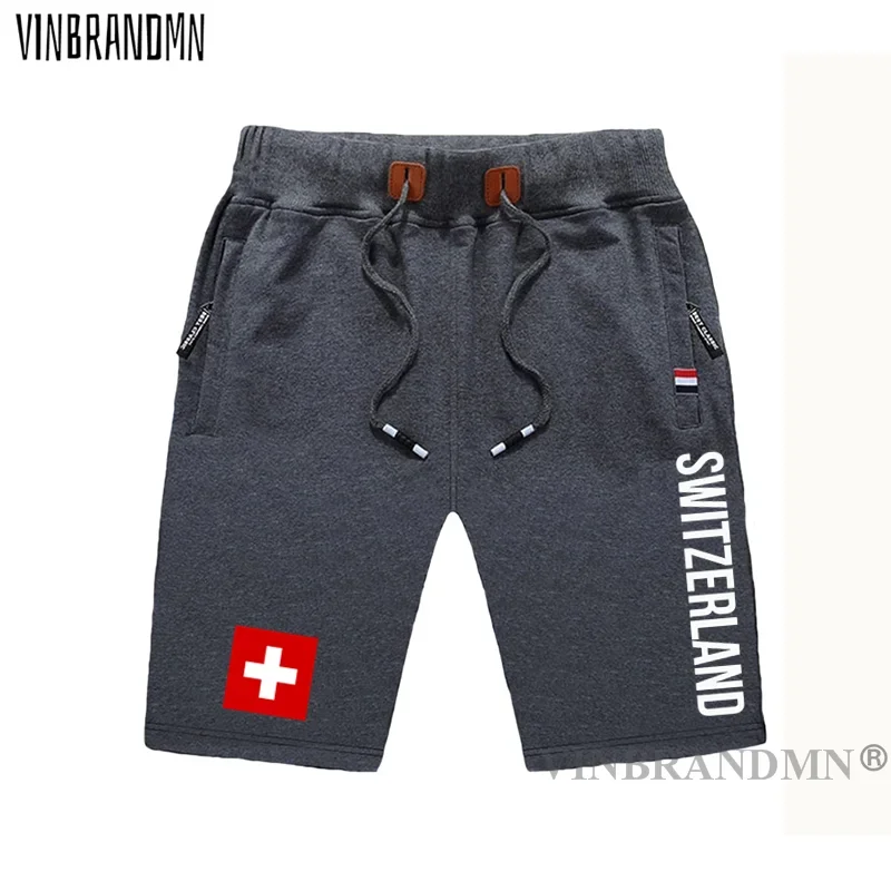 Swiss Confederation Switzerland mens shorts beach new men's board shorts flag workout zipper 2021 CHE CH Confoederatio Helvetica