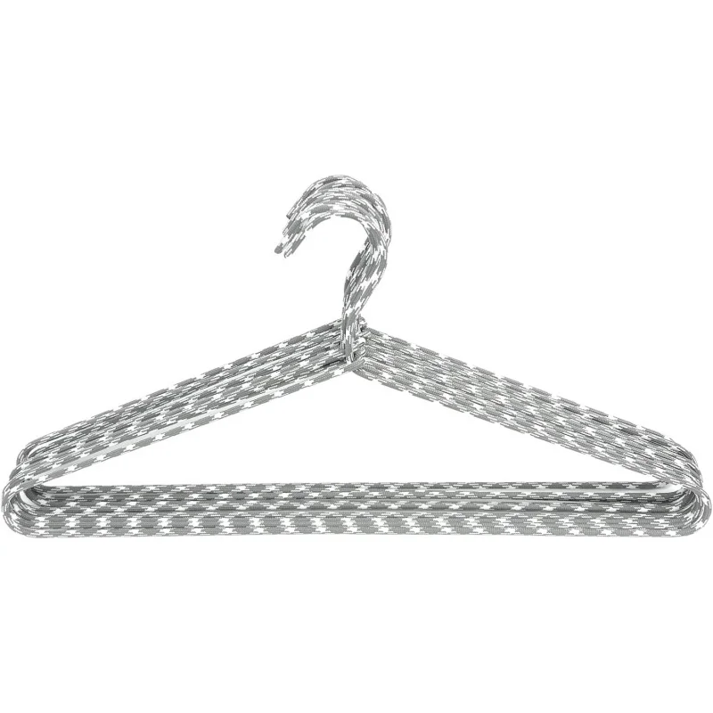 

Clothes 10 Pack Stylish Fabric Wrapped Metal, Space Saving Coat, Velvet, Pant Hangers For Closet Organization, Durable N