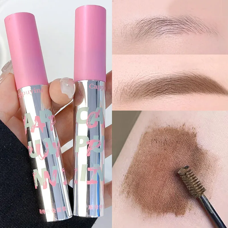 Eyeblogggel crème longue durée avec brosse, embaurapide imperméable, colorant facile, rehausseur naturel bricolage, teinte de tatouage des sourcils, cosmétique de maquillage