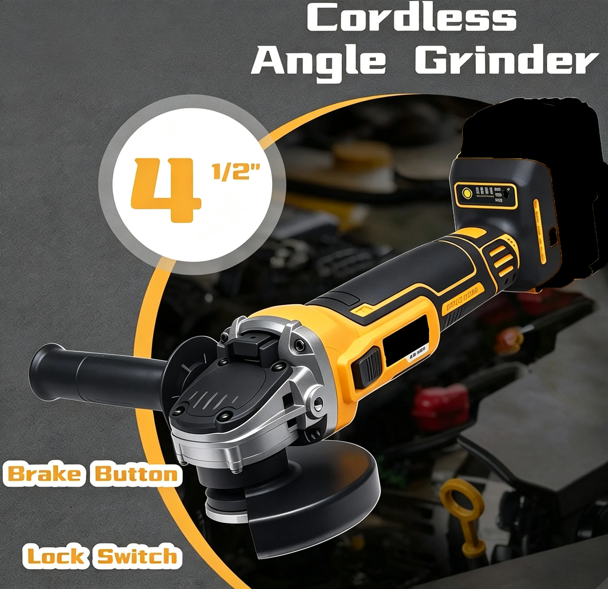DEWALT 20V MAXバッテリー対応、コードレスアング - Brushless Angle Grinder Battery Powered のレビューと価格