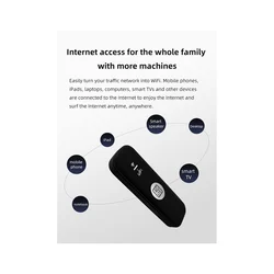 4G USB WIFI Modem 150Mbps with SIM Card Slot 4G LTE Car Wireless WiFi Router USB Dongle Support B28 European Band Black